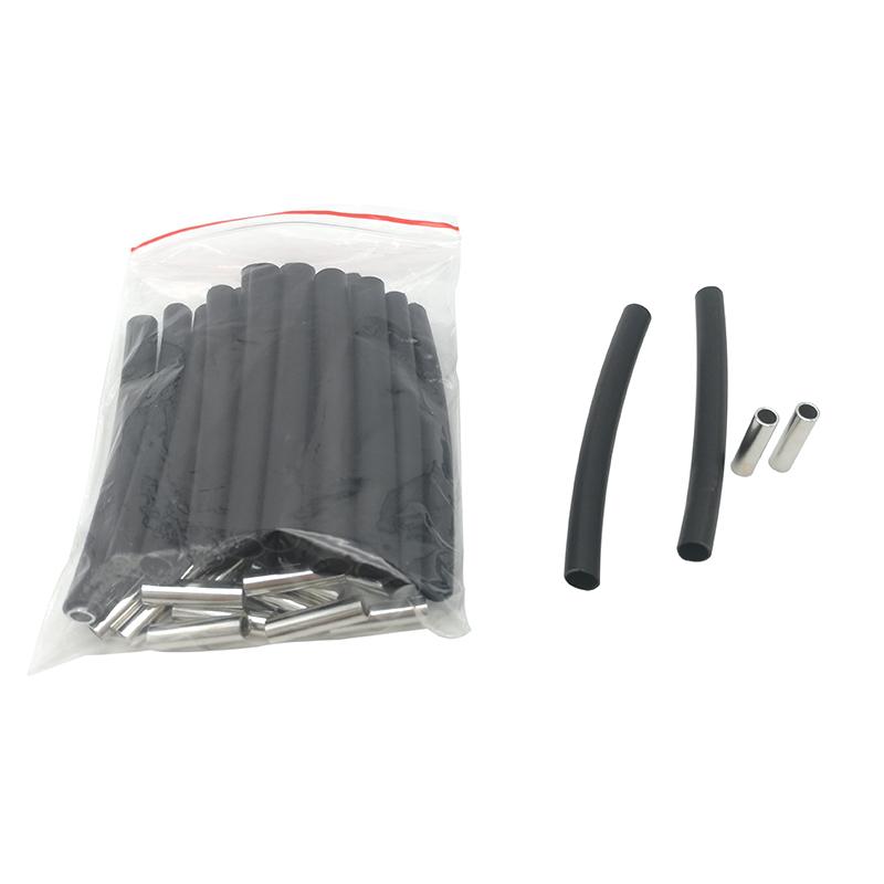 20 шт. комплекты соединений, медная трубка и термоусадочные рукава, аксессуары для проводов для подогрева пола из углеродного волокна