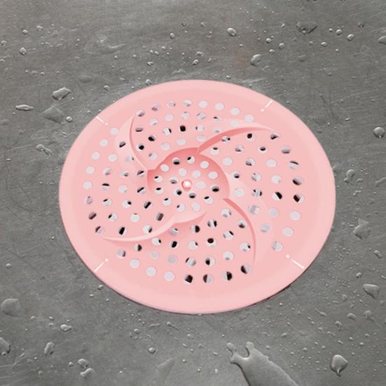 Shower Drain Filter Round Bathroom Supplies Reusable Floor Shower Drain Bathtub Sink Filter Hair Catcher Durable Anti-clogging