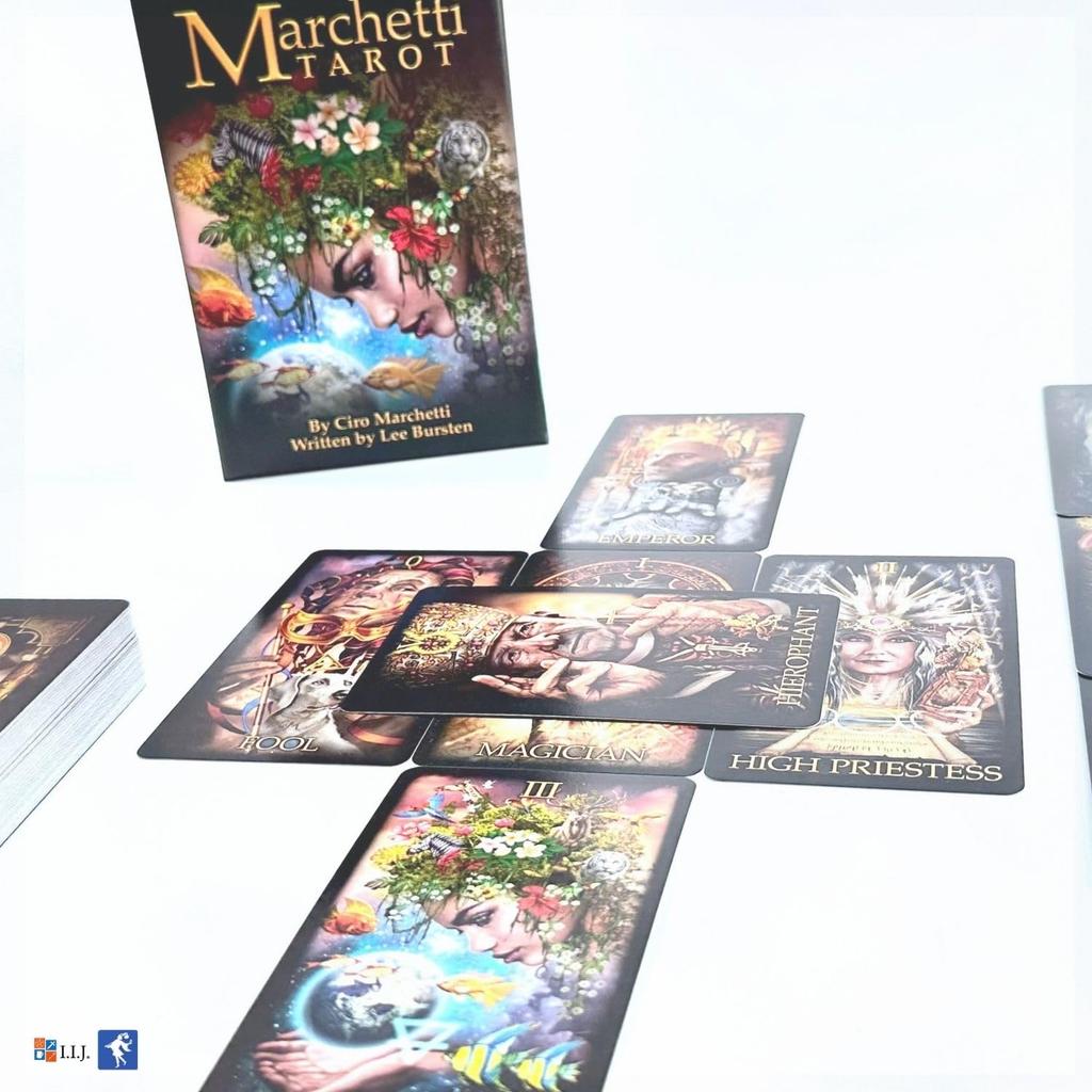 И.И.Й. Карты Таро Маркетти Издание Уэйта 78 карт Таро, Гадание на Таро, с японскими инструкциями, Оригинальные