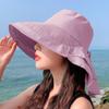 Hat Women's Summer Neck Sunscreen Hat Travel Big Edge Fisherman's Hat Outdoor Cycling Sun Hat