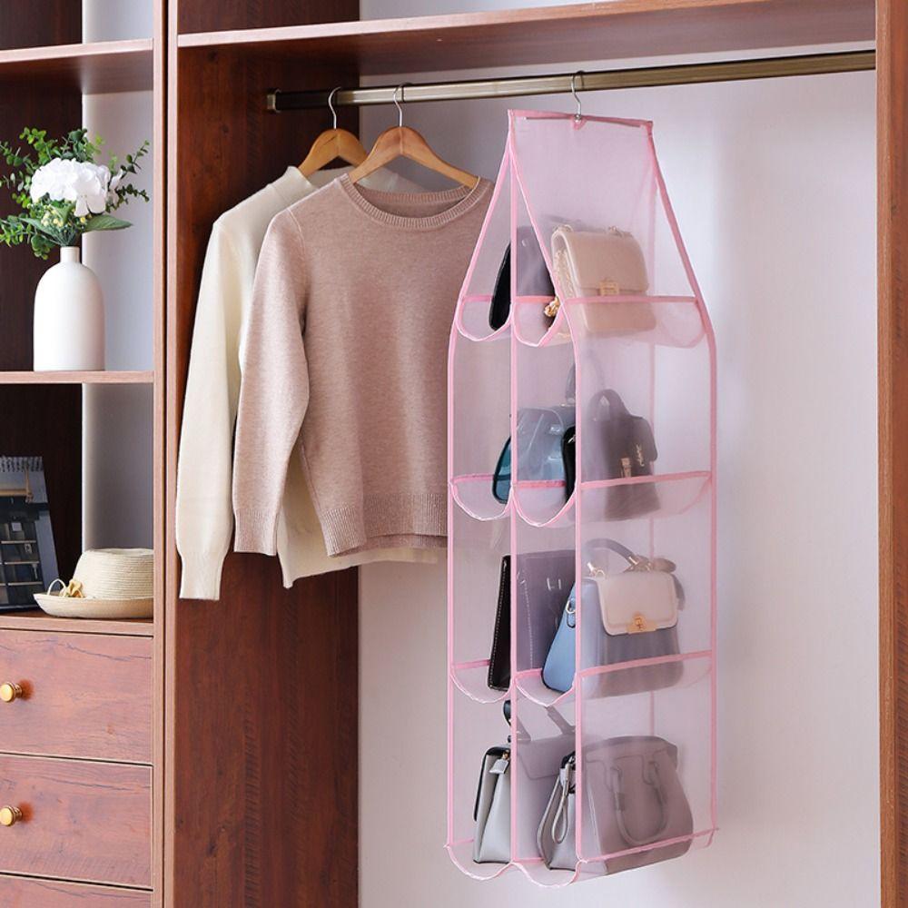Organizer Space Saving Dust-Proof Bag Storage Rack Handbag Storage Handbag Organizer Sundry Hanger