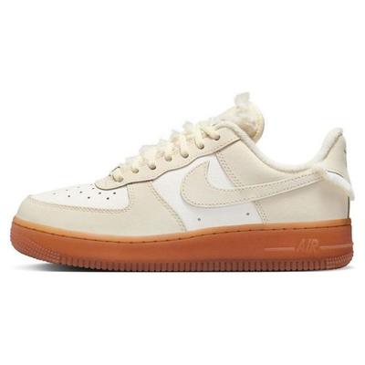 Air Force 1 07 LX Sail Gum Женские кроссовки из искусственного меха белого цвета кокосового молока FV3701-119