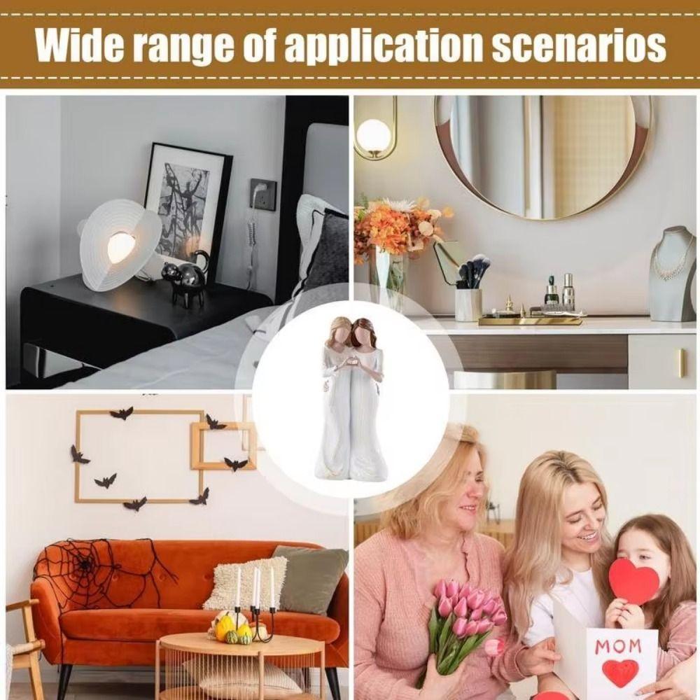 Resin Craft Mom Hug Daughter Sculptures Elegant Family Sculpture  Birthday Gift