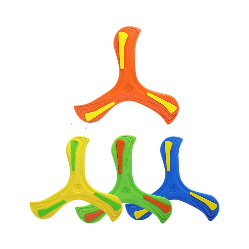 Детская игрушка-бумеранг EVA с тремя лопастями - Интерактивный возвращающийся треугольник для игр на открытом воздухе для мальчиков и развлечений для родителей и детей