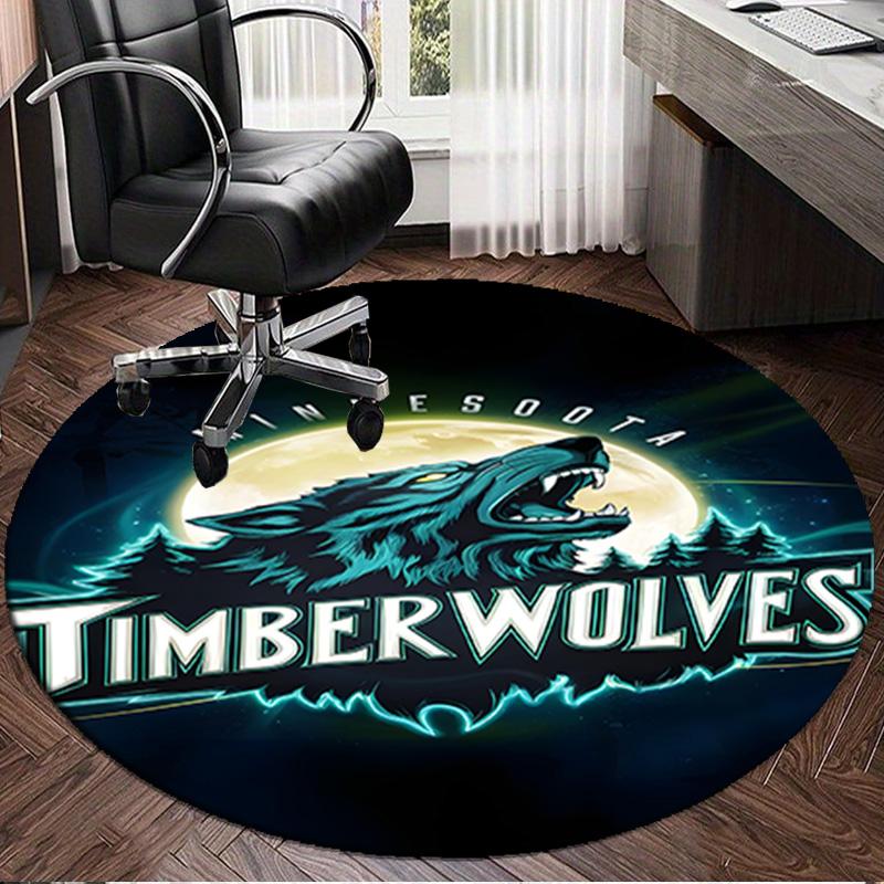 Minnesota Logo Round Rug for Livingroom,Bedroom, Palyroom, Chair Rug, Area rug, Circle Carpet, Large Size Fan Christmas gift