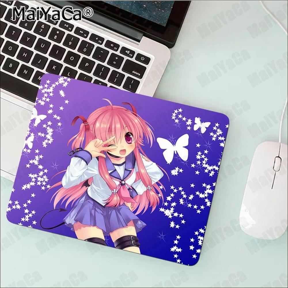 Коврик для мыши Angel Beats Аниме Резиновый Маленький Утолщенный Коврик для мыши Игровой Клавиатурный Настольный Коврик Канцелярские Товары Декор Комнаты Коврик для мыши