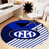 Inter Milan Printed Round Rug Carpet Chair Rug Area Rug Entryway Doormats,for Office Chair Living Room Bedroom Kitchen Room.