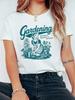 Gardening Because Murder Is Wrong Retro T-shirt