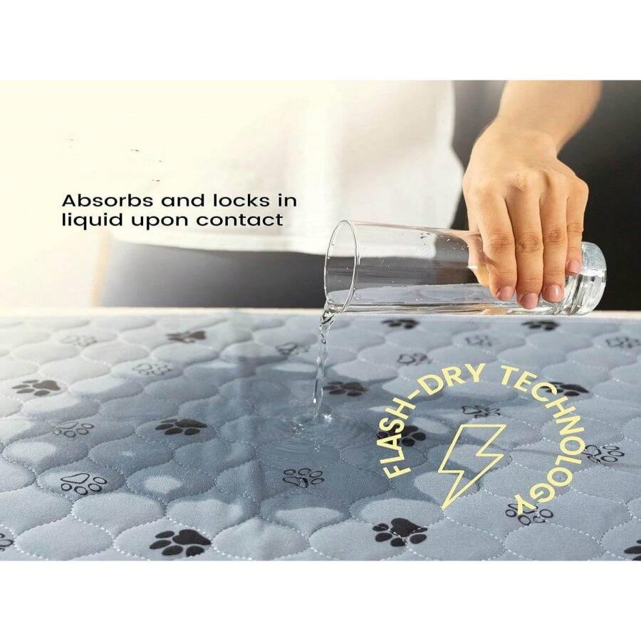 Стираемые стеганые пеленки для питомцев - Впитывающие, нескользящие коврики для сна для собак и кошек.