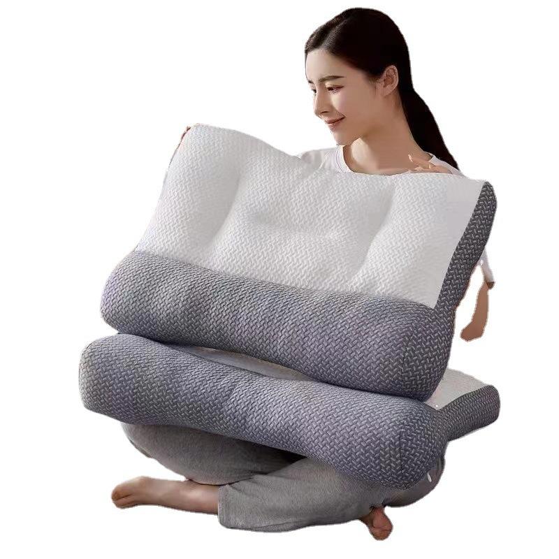 Новая вязаная антитравматическая перьевая бархатная подушка для массажа шеи