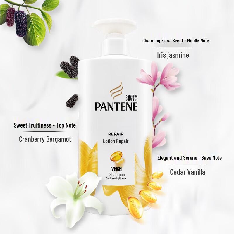 Pantene Repair & Care Shampoo 2x750g Twin Pack