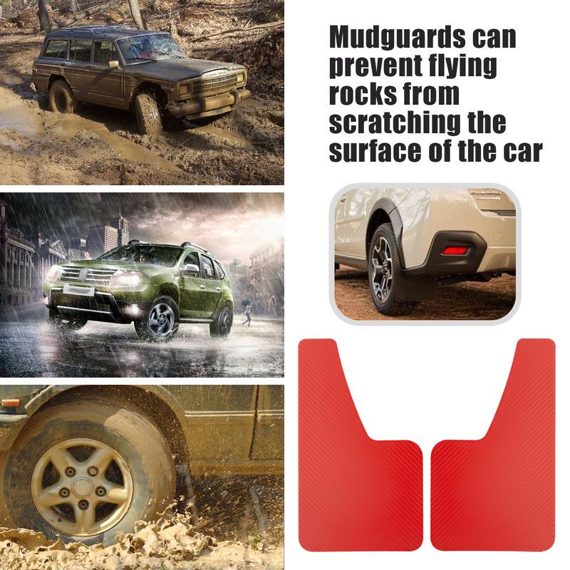 4 шт. брызговиков с эффектом углеродного волокна, передние и задние, комплект, универсальные брызговики, брызговики, аксессуары для автомобилей, фургонов, внедорожников, пикапов