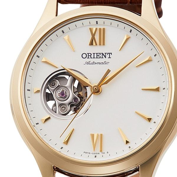 Orient Женский RN-AG0728S (Женщины, полускелет) Круглые часы коричневые аналоговые