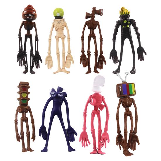 4/8 шт. детские модные игрушки, голова сирены, статуя, коллекционная пластиковая фигурка, декор для стола