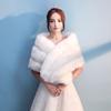 Bridal Shawl Fur Stole Faux Fur Wrap Evening Dress Bolero Cape Wedding Shawl Winter Bridal Cloak