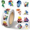 Cartoon Holiday Gift Sealing Stickers - 500 Self-Adhesive Journal Stickers per Roll