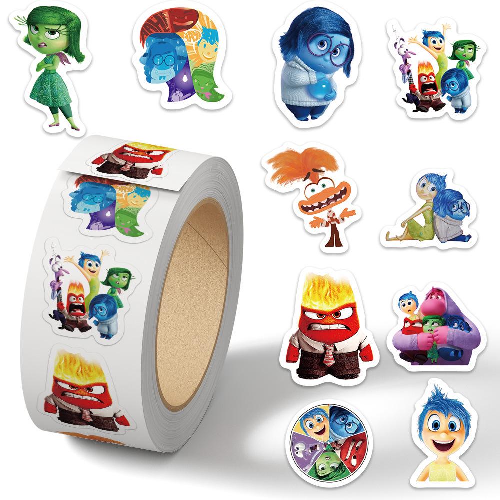 Cartoon Holiday Gift Sealing Stickers - 500 Self-Adhesive Journal Stickers per Roll