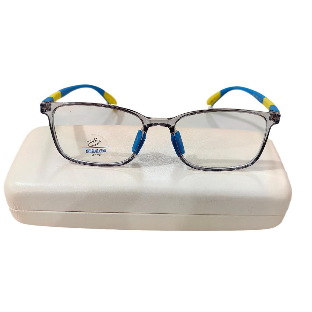 Children'S Optical Glasses Tr90 Frame Anti-Blue Lenses, Primary School Students Reading Glasses, Non-Slip Foot Covers
