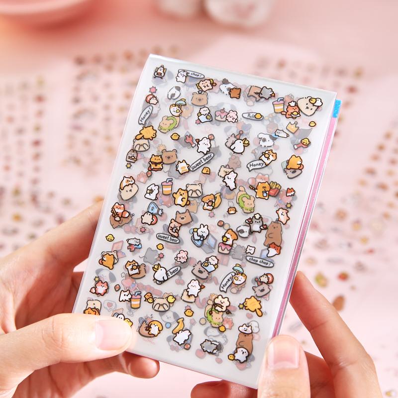 20sheets Kawaii Cartoon Small Pattern Stickers Book Creative Decoration DIY Diary Album Handmade Scratchbook Cute Nail Stickers