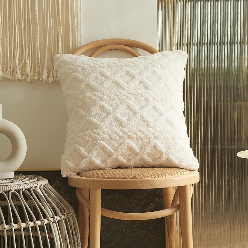 Марокко плюшевая подушка 30x50 45x45 50x50 см декоративная наволочка для дивана Декор в гостиную наволочка Роскошный бежевый