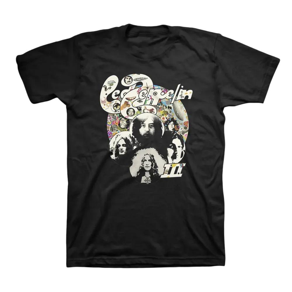 Футболка Led Zeppelin для мужчин и женщин, летняя, готическая, Y2K, модная, ретро, с круглым вырезом, с коротким рукавом, уличная одежда