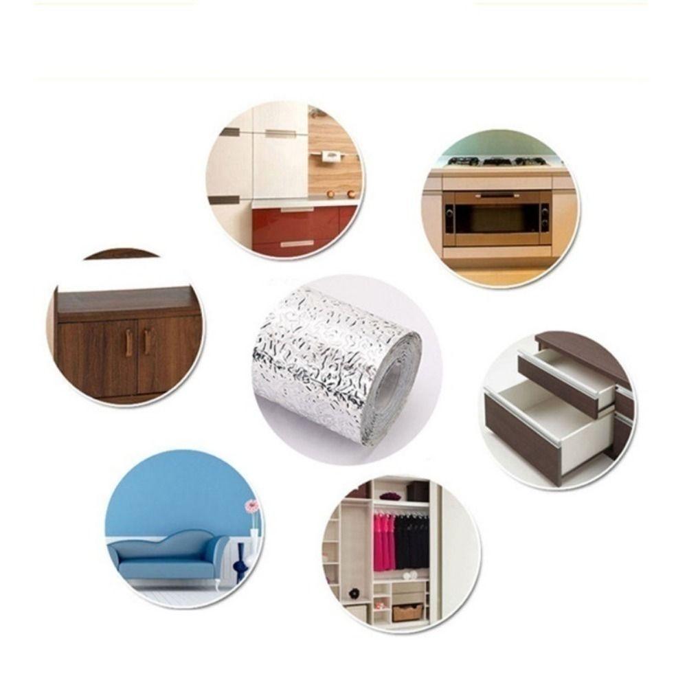 40x300 см самоклеящаяся кухонная наклейка алюминиевая фольга шкаф контактная бумага домашняя кухня