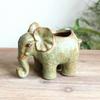 Винтажный керамический слон, поделки, суккулентный цветочный горшок, зеленое растение, горшок, украшение для дома и сада