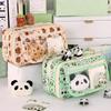 Multi Functional Capybara/Panda Pen Bag Large Capacity Nine-Layer Pencil Case Dirt-proof Stationery Bag School Office