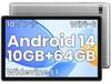 Планшет Android 14, модель 10 дюймов, планшет Android 14, 8-ядерный процессор Widevine L1 6, наушники, IPS-экран в комплекте [планшет 2025 года], wi-fi, расширение 10 ГБ+64 ГБ+1 ТБ,