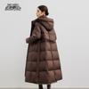 Snow Flying Women's Mid-Length Hooded Goose Down Coat