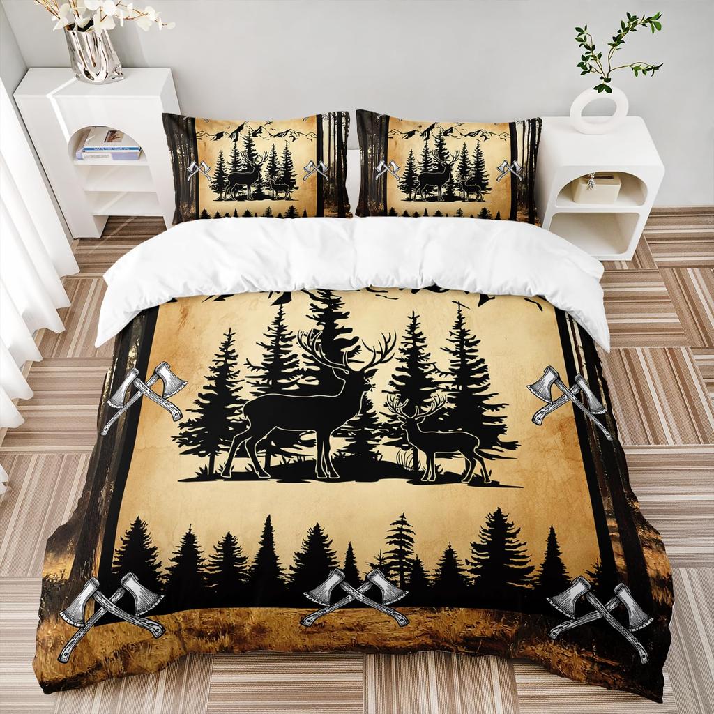 Комплект пододеяльника Axe для подростков, взрослых, мужчин, размер Queen, легкий пододеяльник с 2 наволочками, традиционный комплект постельного белья для битвы, без одеяла