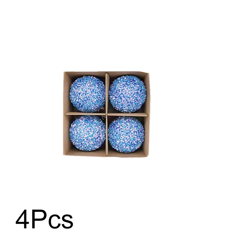 4 шт. модные рождественские шары жемчужные блестки елка подвеска подвесные украшения домашний декор вечеринка сцена