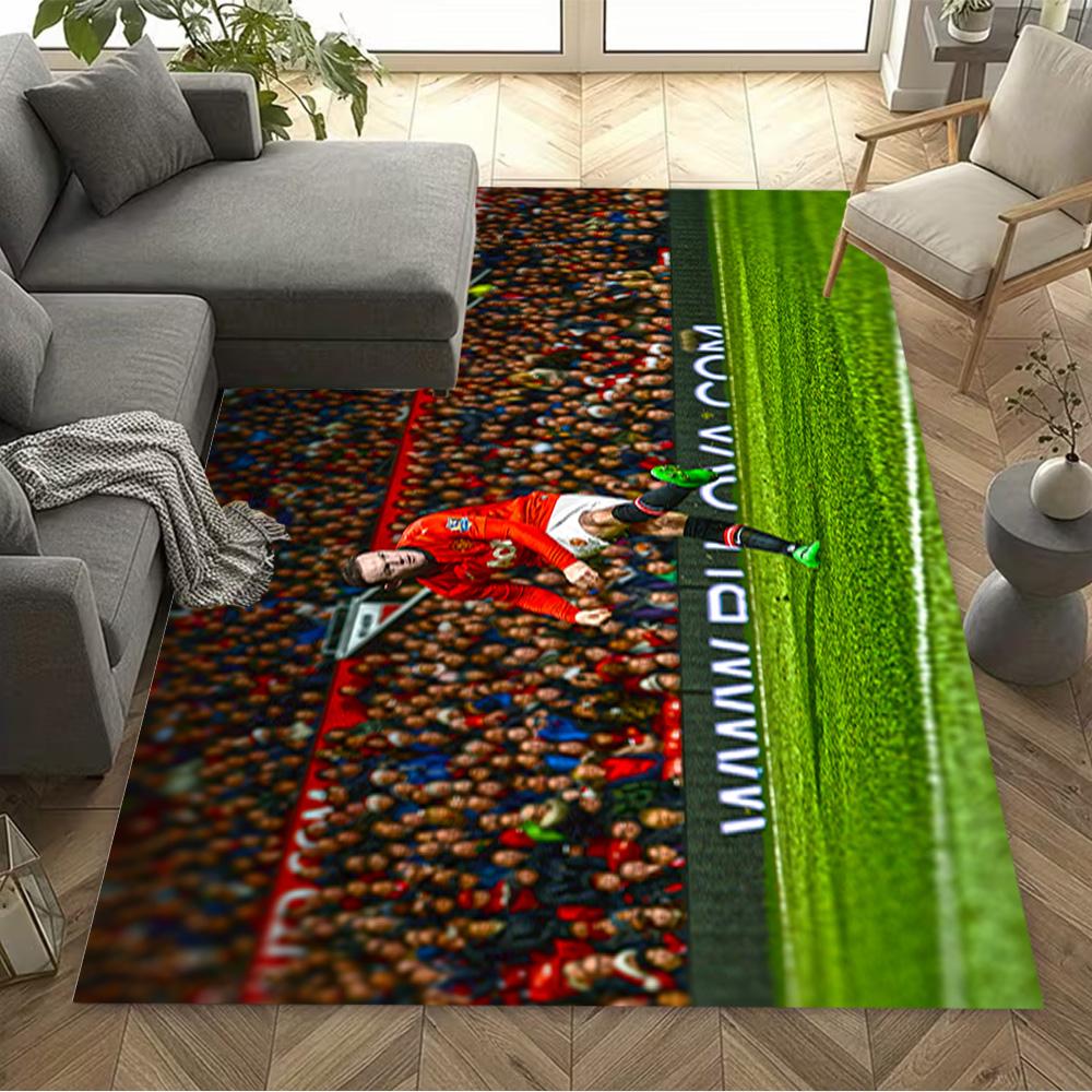 Sports Team Celebration Floor Rug Office Rug Suitable for Entryway Hallway Kitchen Living Rooms Antislip Carpet Decorate Offices