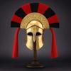Corinthian Helmet with Stand Ancient Greek Warrior Armor for Cosplay, LARP, Decor Collectors Handmade Bronze Replica