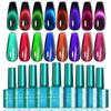 12D Gemstone Cat Eye Glue Bright Meteor Cat Eye Glue Laser Nail Polish Glue Light Therapy Nail Polish