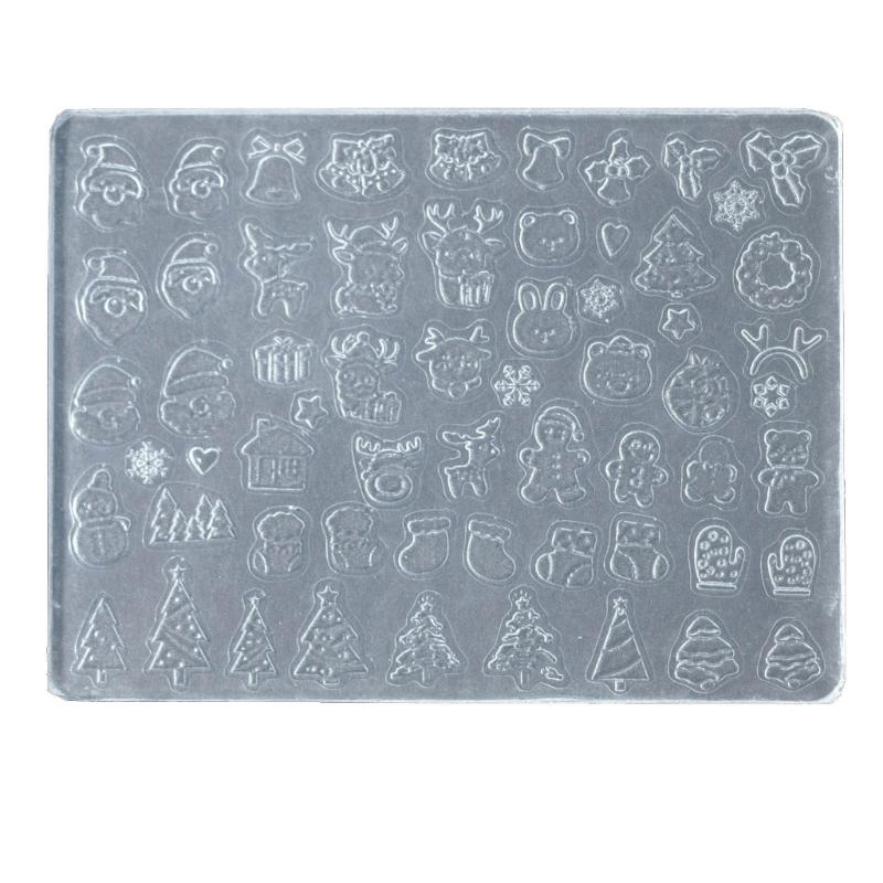 Silicone Nail Art Mold Embossing Patterns Nail Mould Decorations Versatile Jewelry Making Tools Handmade Carving Molds