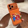 Марио подает заявку на чехол для мобильного телефона Apple 17 iphone16pro15/14 противоударный 13 полноразмерный 12 кожаный узор большие отверстия
