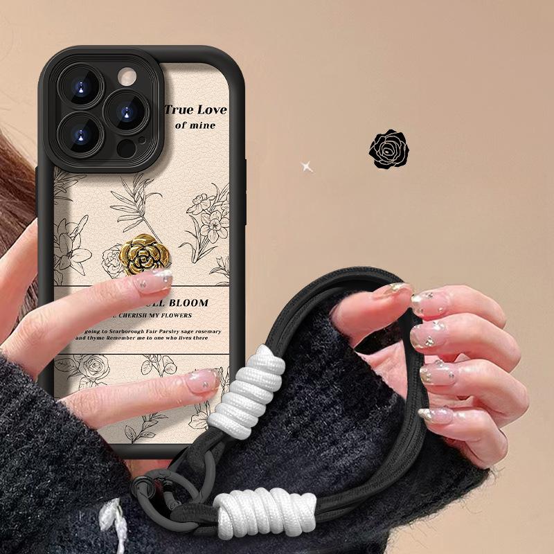 Подходит для чехла для мобильного телефона Apple 15 Iphone13promax Кукла Камелия Шнурок 12/11 Овечья кожа 7plus