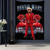 Bruno Mars Tapestry Aesthetic Wall Hanging Printed Fabric Blanket Decorative Tapestries For Bedroom Living Room Home Decor