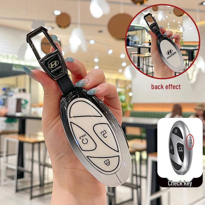 Чехол для ключа Hyundai Tucson L 2025: Полностью металлический корпус для новой модели 5-го поколения