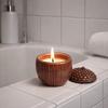 with Lid Ceramics Storage Jar Multi-functional Candlestick Decorative Pinecone Candle Cup  Gift