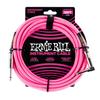 Ernie Ball 6078 Braided Instrument Cable 3.05m Neon Pink