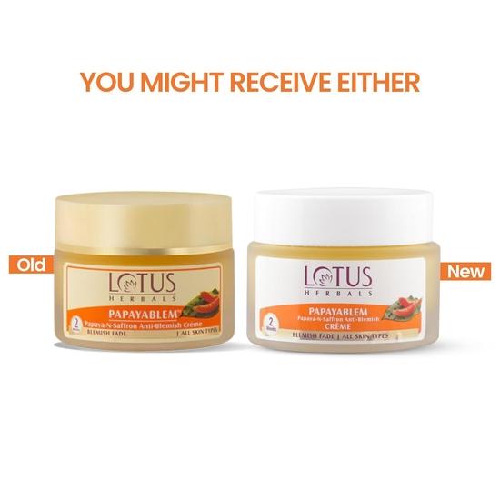 Крем Lotus Papayablem, Папайя-и-Шафран Против Пятен, 50г