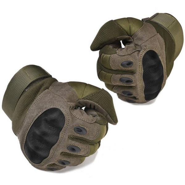 Military Hard Knuckle Tactical Gloves Motorcycle Gloves Motorbike ATV Riding Army Combat Full Finger Gloves for Men Airsoft