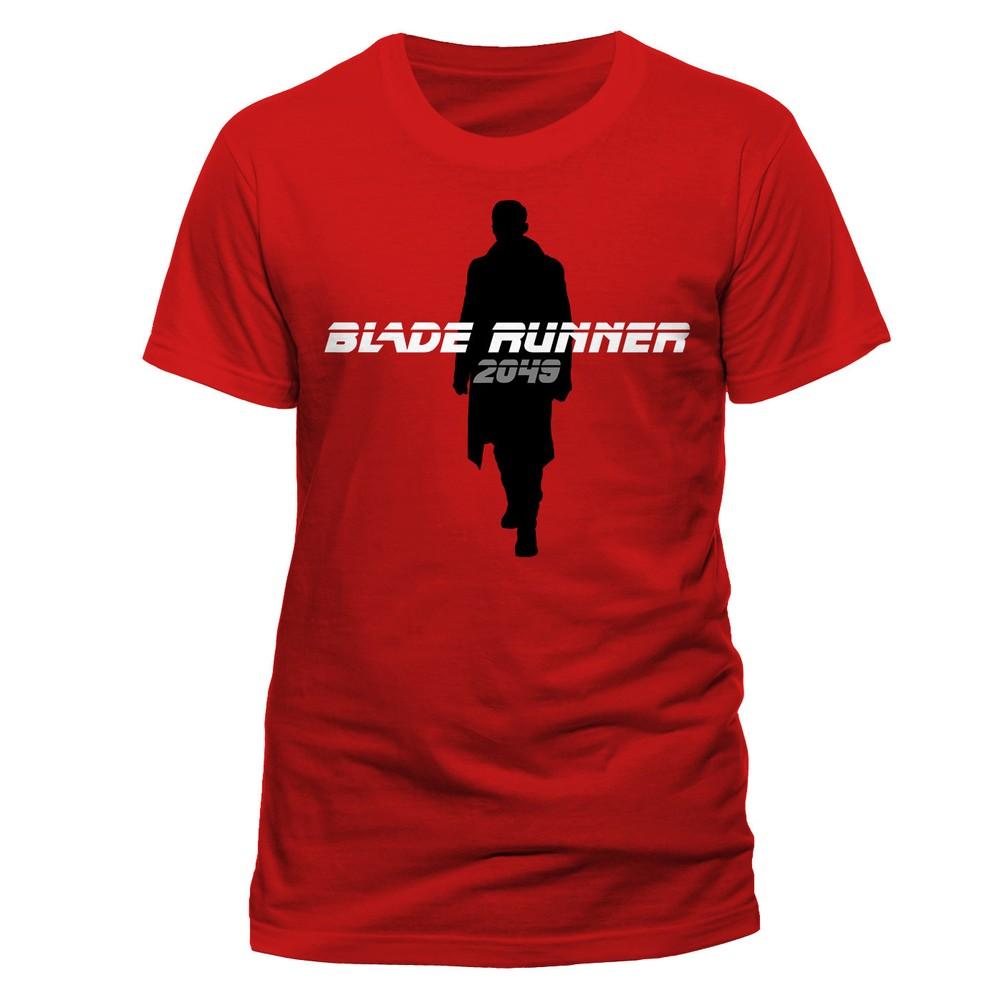 Официальная футболка Blade Runner 2049 Силуэт Офицера К Красная НОВАЯ Маленькая Унисекс Футболка