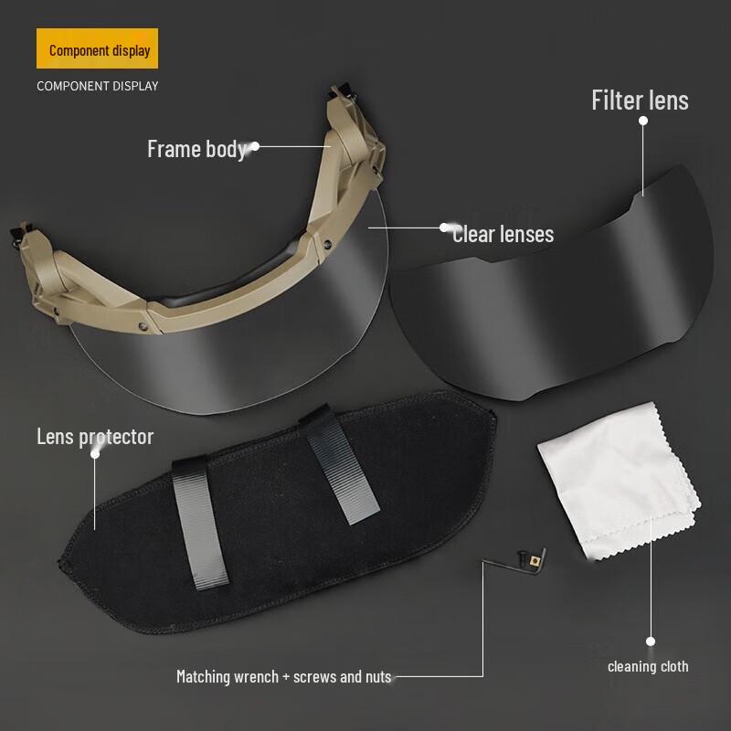 Outdoor FAST Tactical Helmet Goggles