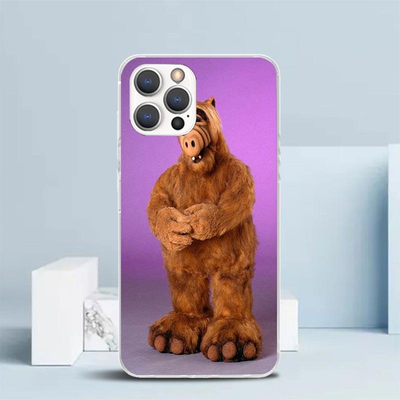 Мягкий чехол для телефона A-Alf TV Series для iPhone 16 17 Air 15 14 Pro Max 16E Чехол для телефона 13 Mini 12 11 7 SE 8 С рисунком Подходящие чехлы 16 17