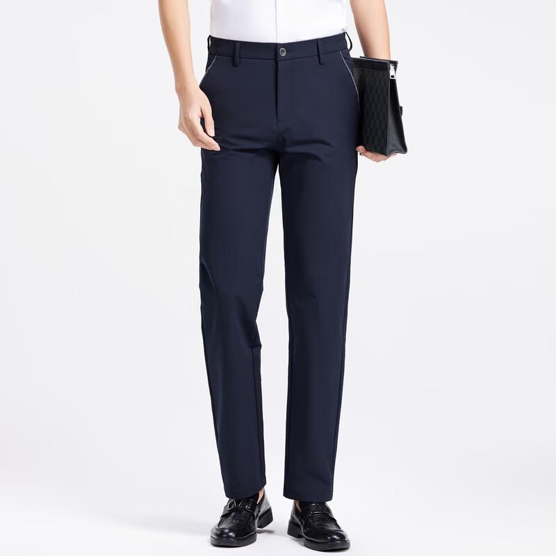 LANGSHA Мужские брюки прямого кроя в стиле business casual