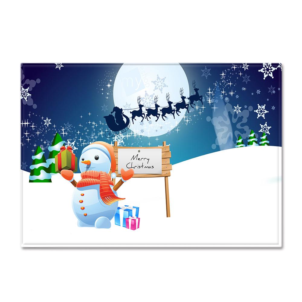 Рождественский коврик для пола в гостиной, ковер для спальни, ковер для столовой, коврик для двери