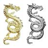 10Pcs Nail Art Rhinestones Chinese Zodiac Dragon Shiny Alloy 3D Metal Dragon Nail Accessories Women Supply